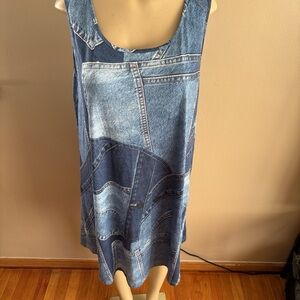 Denim Blue Midi Dress